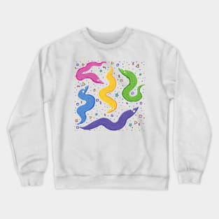 Bowling Alley Worm On A String Crewneck Sweatshirt